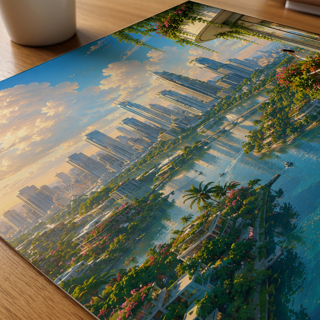Green Metropolis Poster – tryck på papper