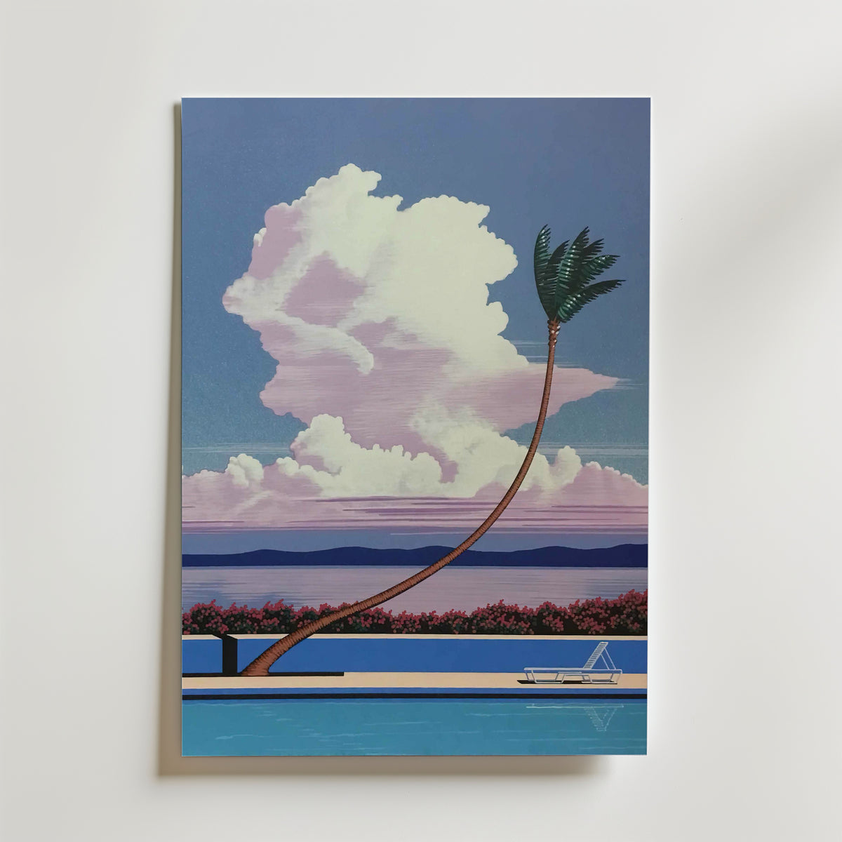 Hiroshi Nagai Cloudside Palm utan passepartout
