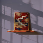 Crimson Cranes Poster – i rum 5