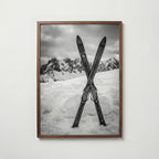 Crossed Skis Poster – valnötsram