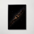 Black Hole Poster – svart ram