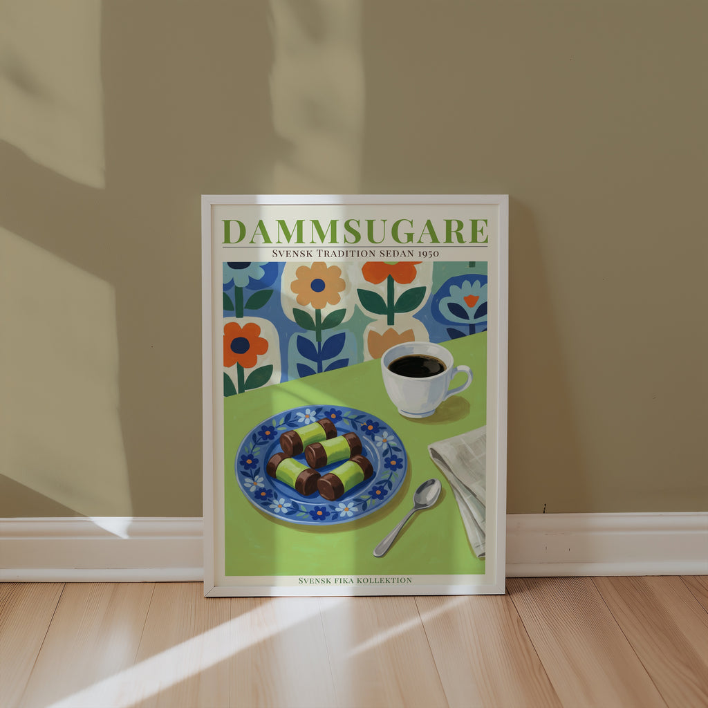 Dammsugare (Punchrulle) Poster i ram pa vagg i rum - Bozetto