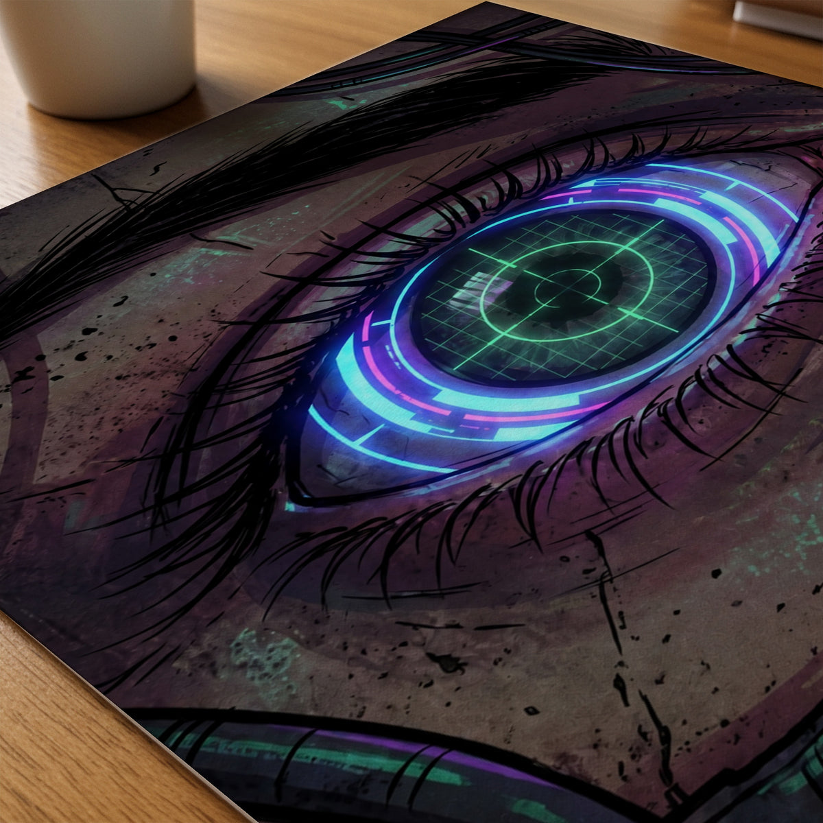 Cyber Iris Poster – tryck på papper