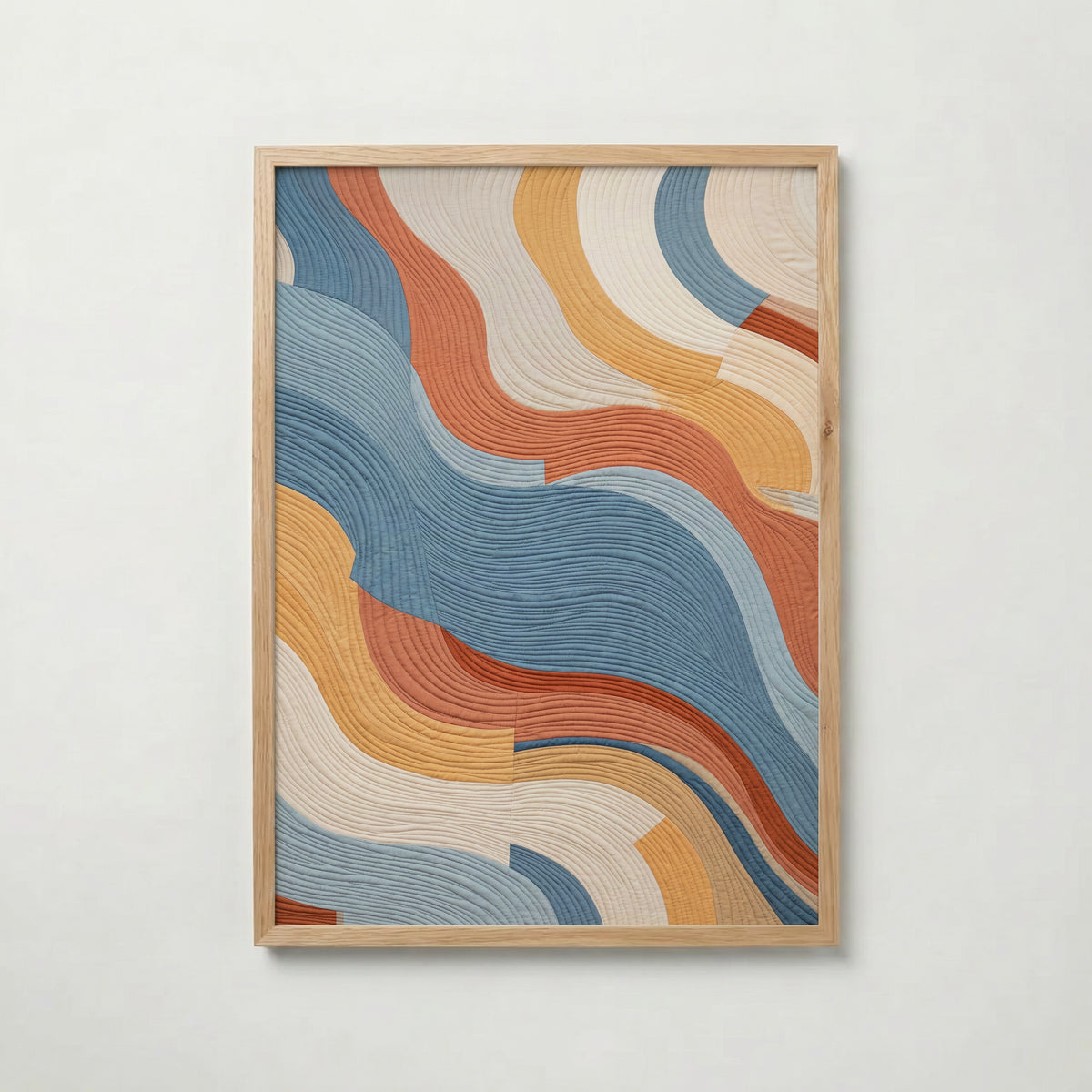 Earth Waves Poster i ekram, premiumtryck från Bozetto