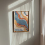 Earth Waves Poster på vägg i vardagsrum, fri frakt över 499 kr
