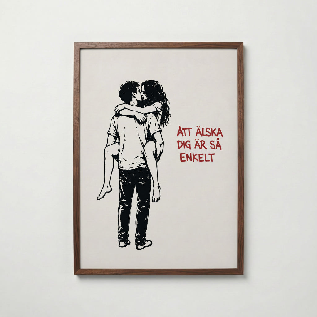 Älska Enkelt Poster – valnötsram
