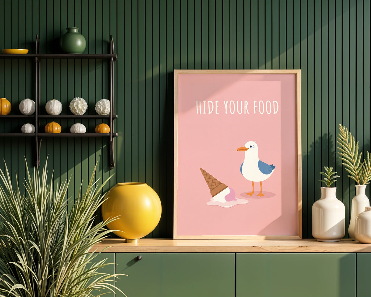 Hide Your Food Poster – i rum 1