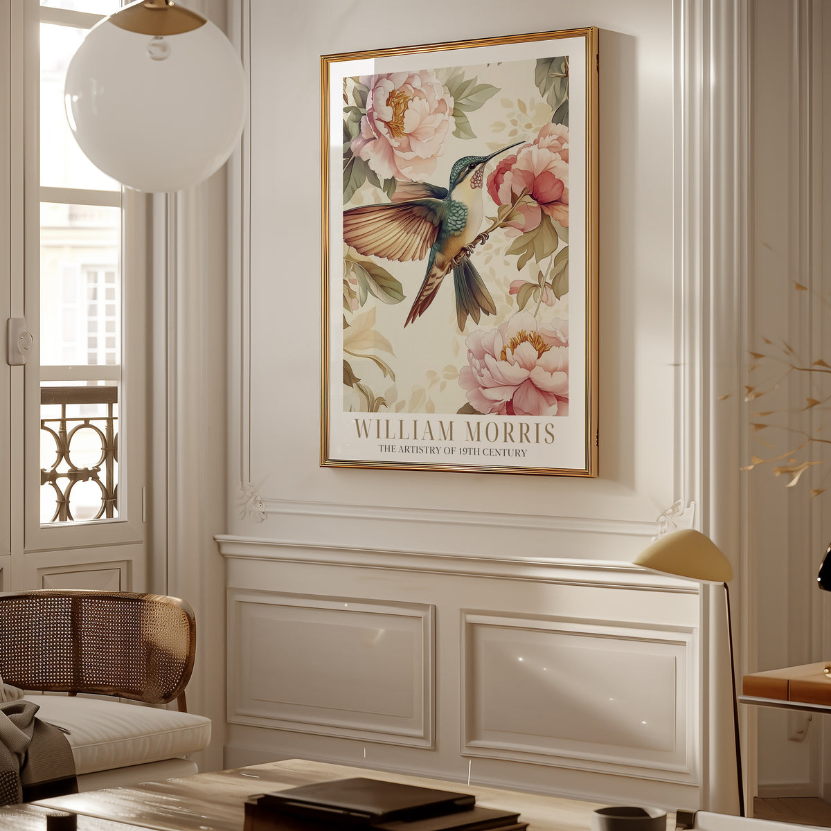 The Hummingbird Garden William Morris affisch i stilren inredning – Bozetto poster i hög tryckkvalitet