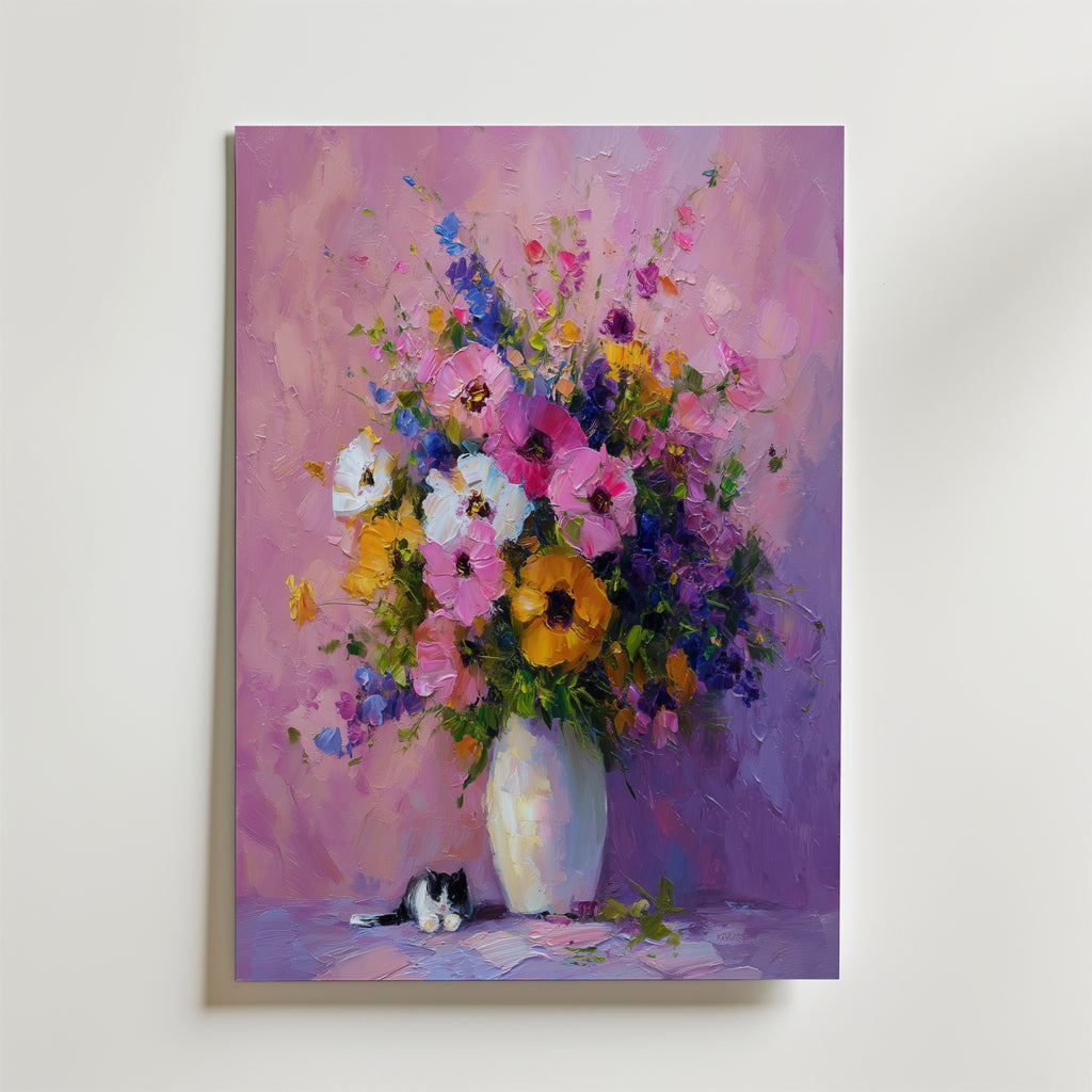 Quiet Bloom Companion – stilfullt konsttryck från Bozetto, tryckt på matt finpapper