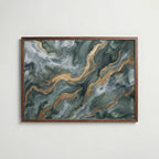 Emerald & Gold Poster – valnötsram