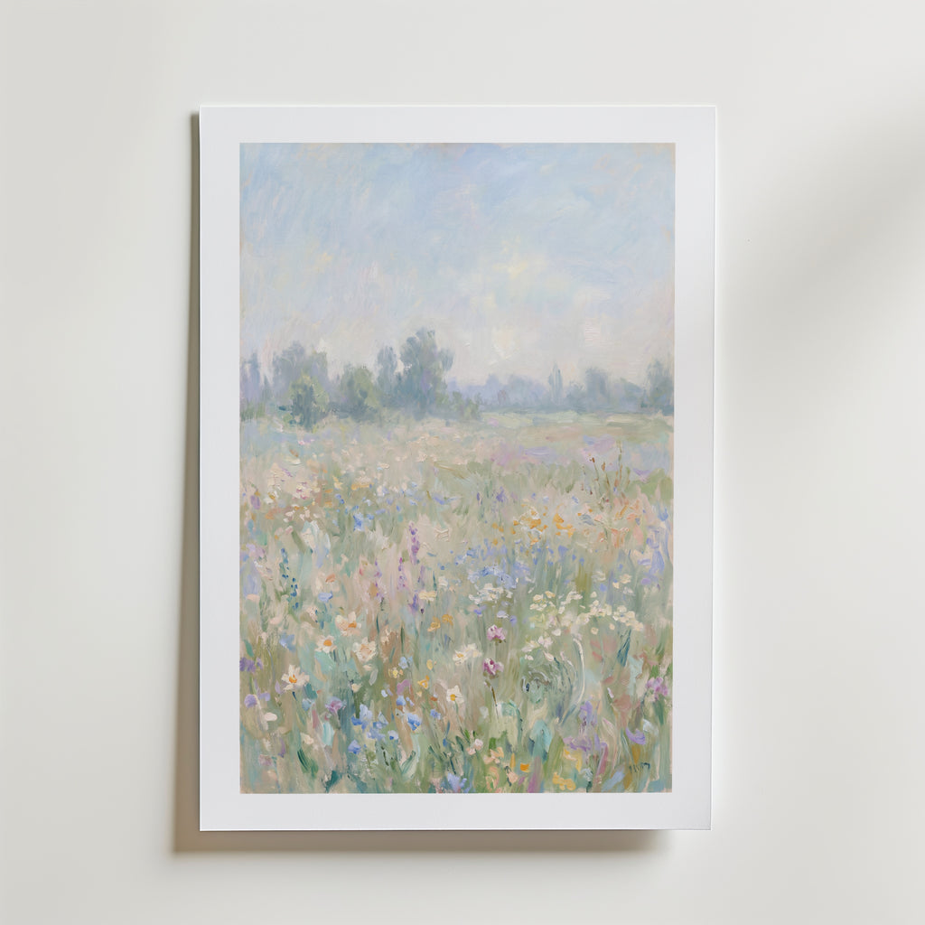 Summer Meadow Poster – med passepartout