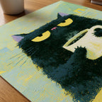 Mer Kaffe Poster – närbild på papper