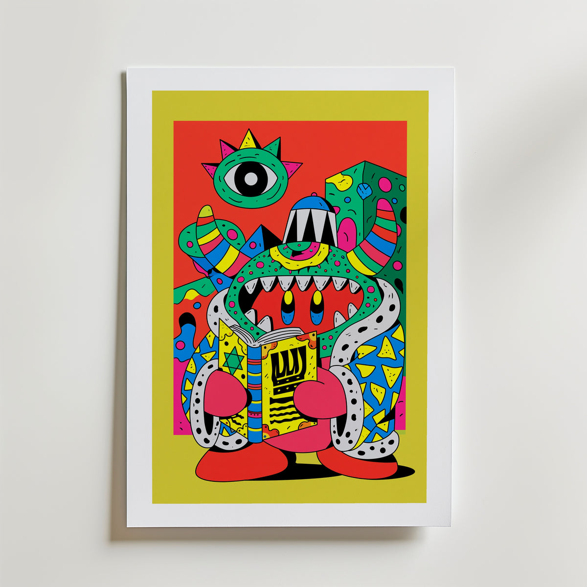 Monster Pop Poster – med passepartout