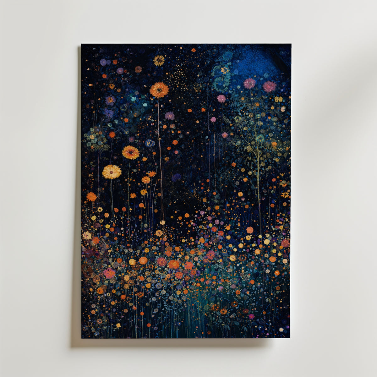 Gustav Klimt Nocturnal Blossom Field Poster – utan passepartout