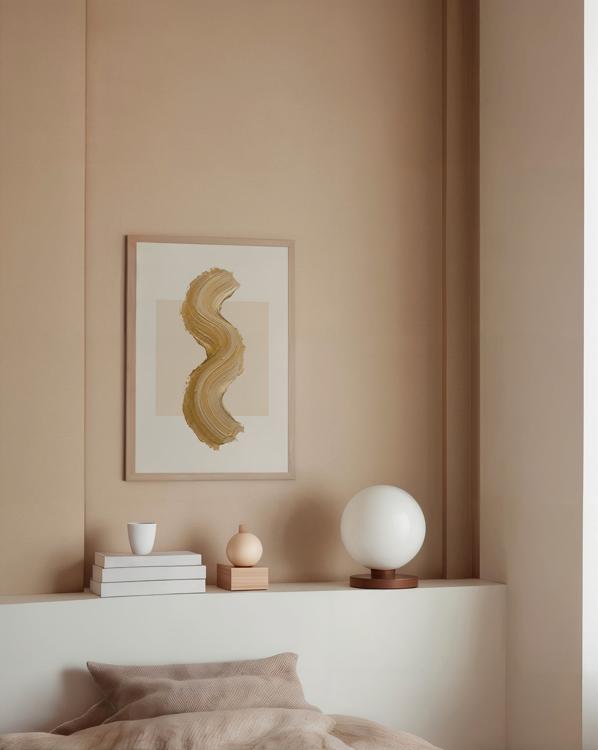 Ochre Curve Poster – i rum 3