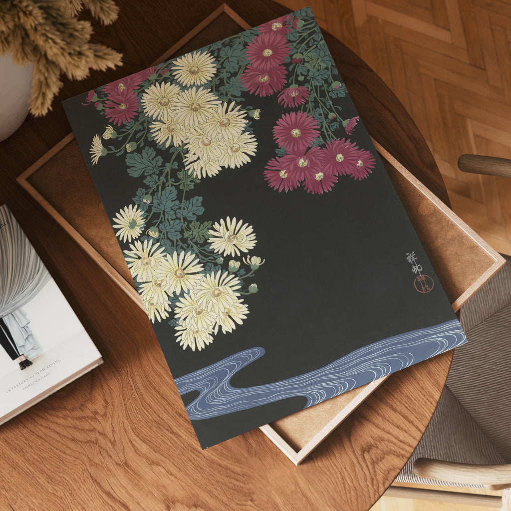 Ohara Koson Midnight poster visad rakt fram – Bozetto affisch i hög tryckkvalitet