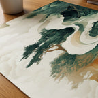 Whispers of the Ancient Forest poster på skrivbord, paper on desk – Bozetto