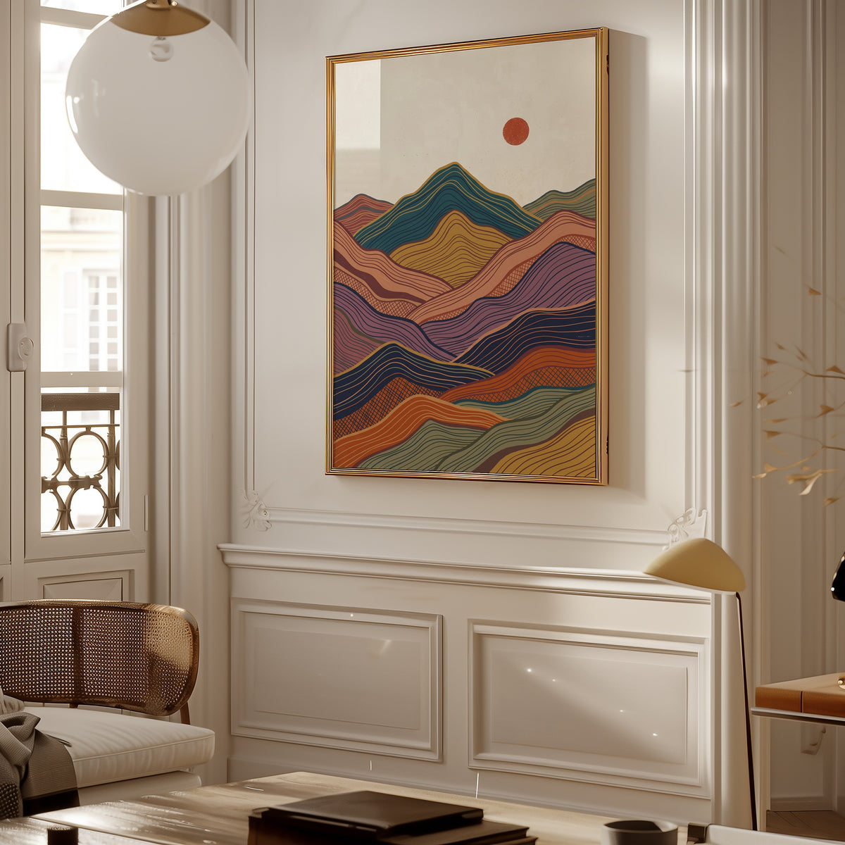 Painted Peaks Poster – i rum 3