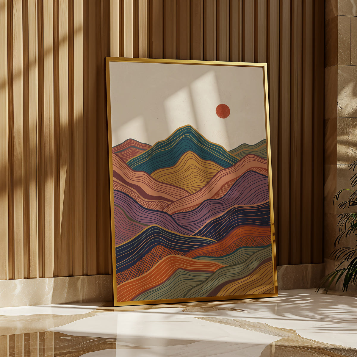 Painted Peaks Poster – i rum 4