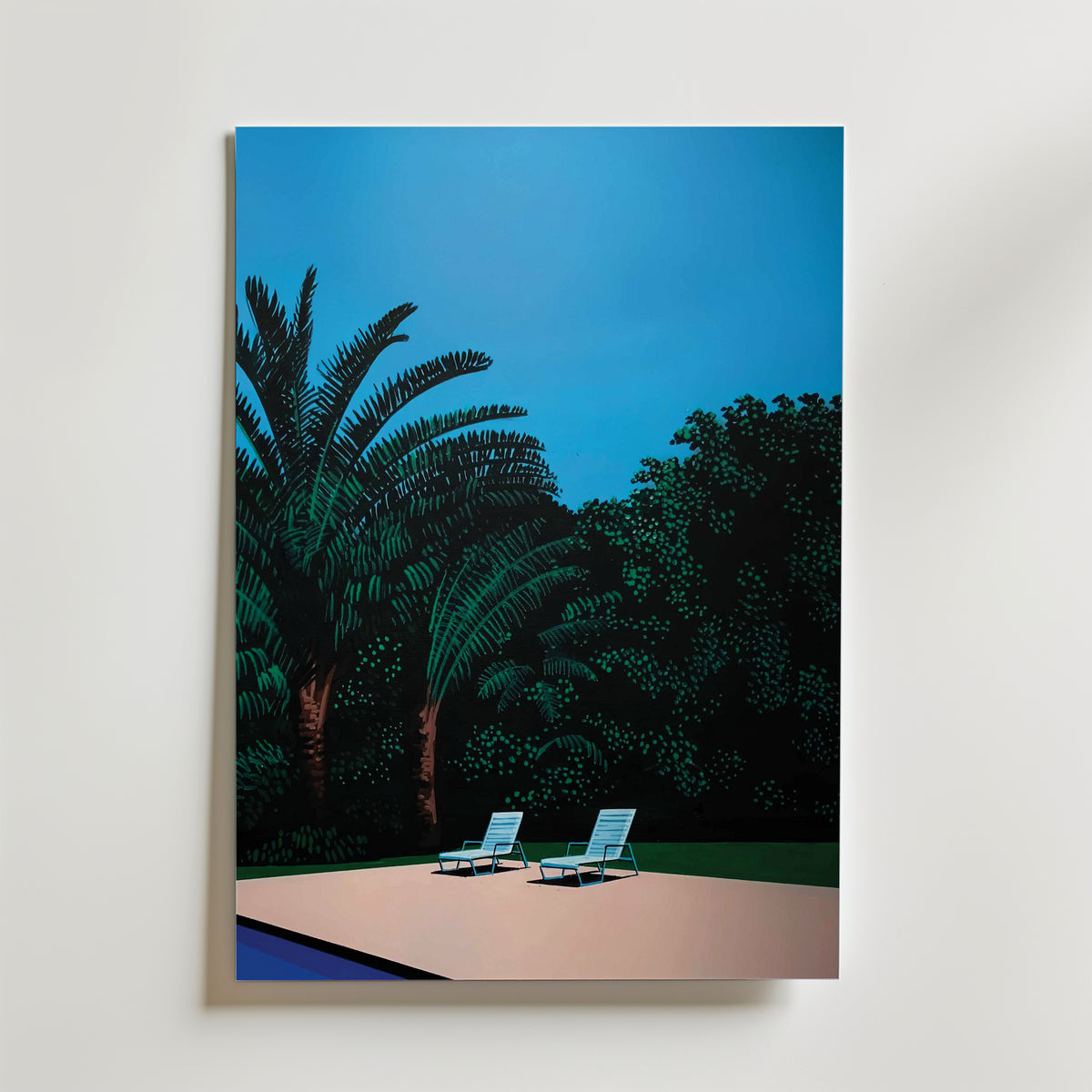 Hiroshi Nagai Poolside Silence utan passepartout