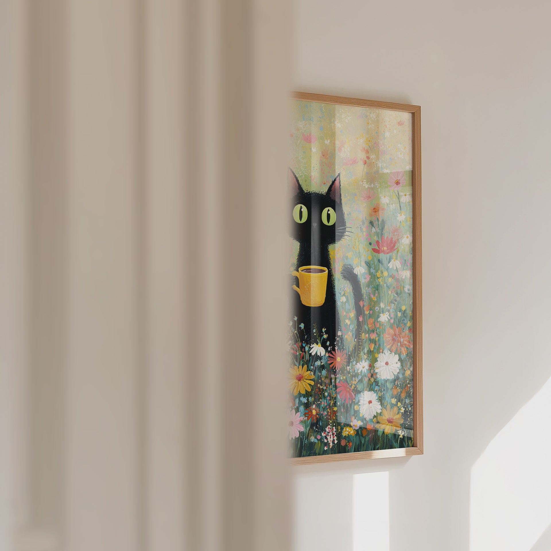 Morning Coffee Cat Poster – väggvideo