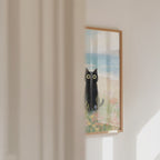 Seaside Meadow Cat Poster – väggvideo