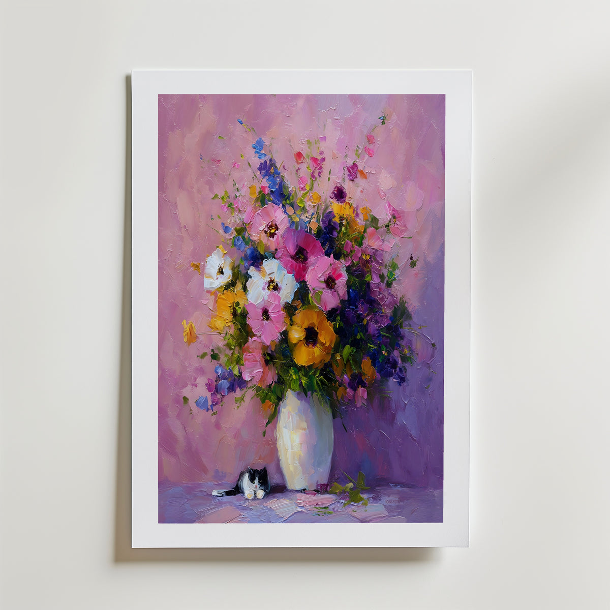 Quiet Bloom Companion Poster – med passepartout