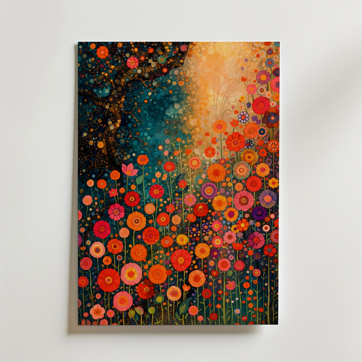 Gustav Klimt Radiant Wildflower Symphony Poster – utan passepartout