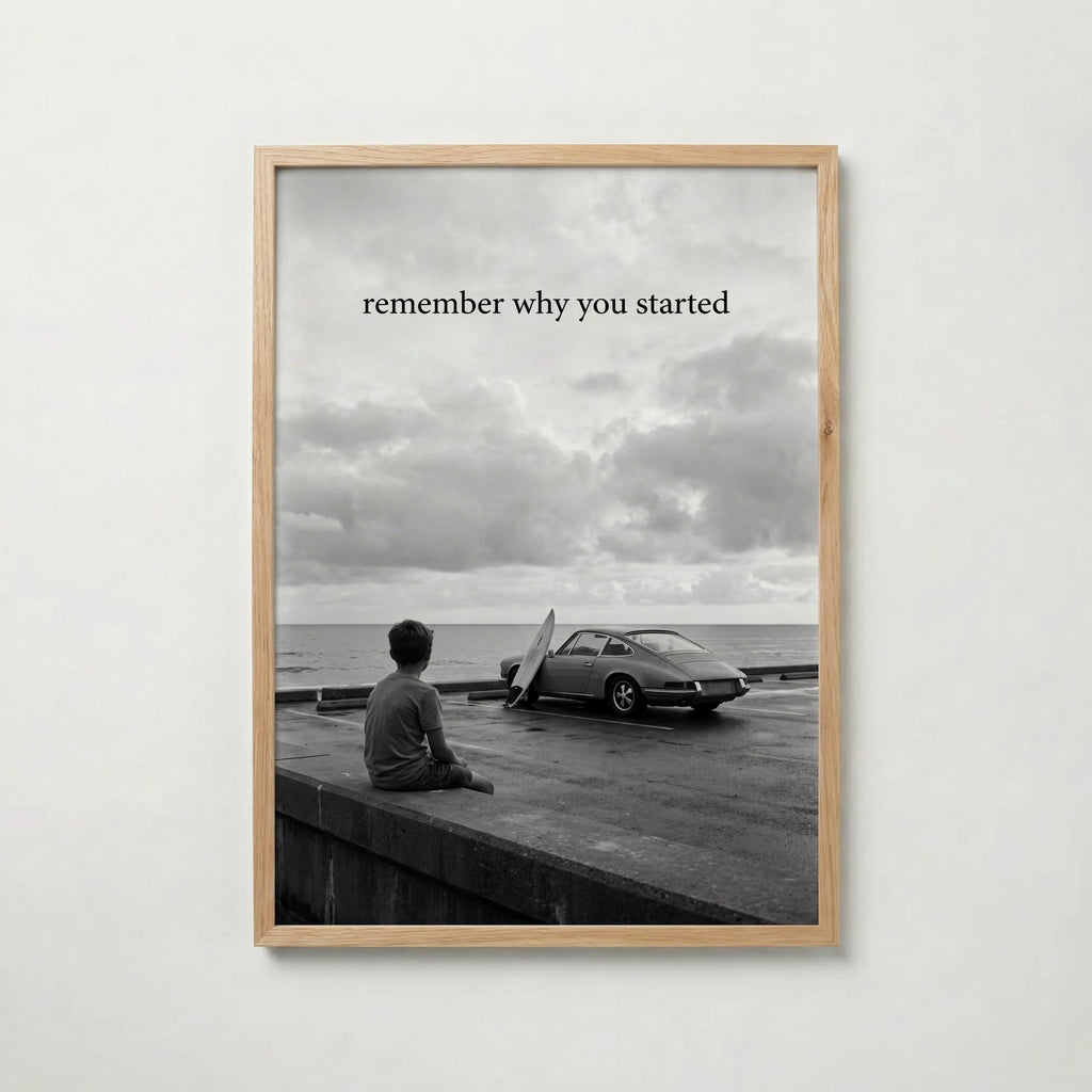 Remember Why You Started Poster – ekram