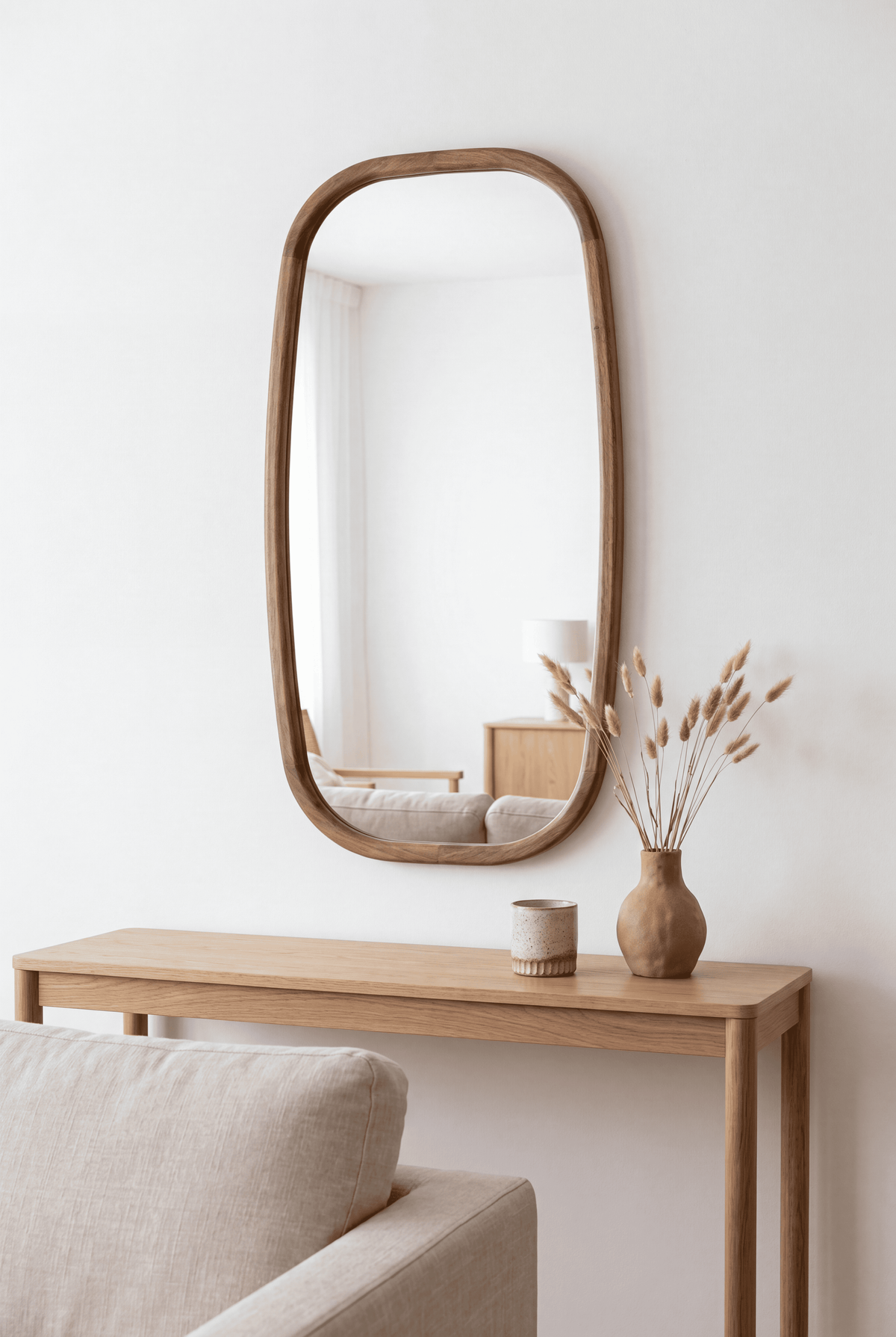 Siljan – Spegel med träram 40×80 cm