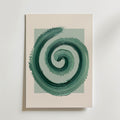 Sage Spiral Poster – canvas utan passepartout