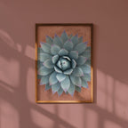 Sage Rosette Poster - blagron agave i inrett rum, leverans 1-3 dagar