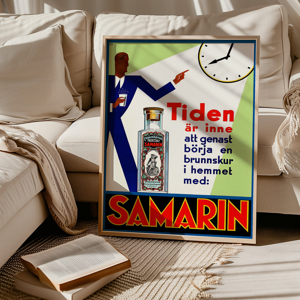 Samarin Vintage Apothecary poster i stilrent hem med modern inredning – Bozetto