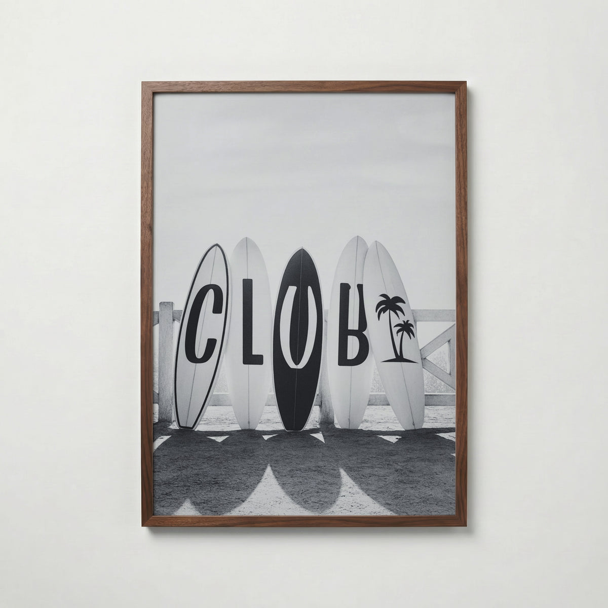 Surf Club Poster – valnötsram