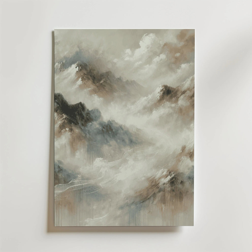 Mountains of Tranquility – stilfullt konsttryck från Bozetto, tryckt på matt finpapper