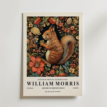 William Morris Squirrel Poster – canvas utan passepartout