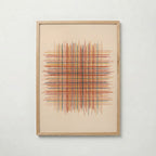 Woven Ember Poster i ekram mot ljus vägg