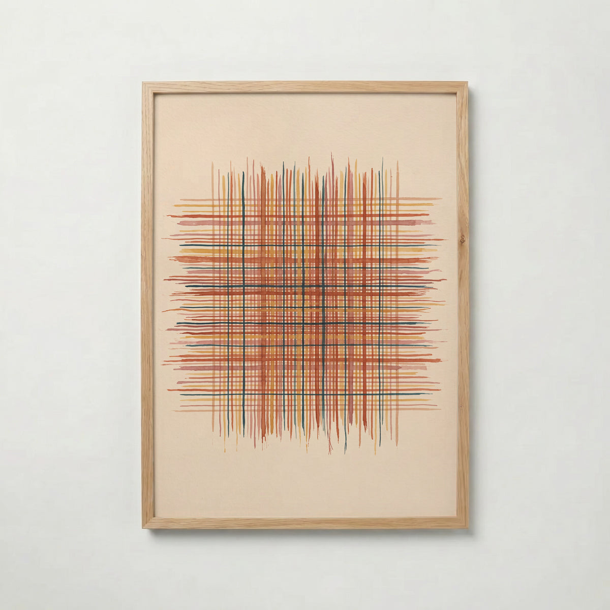Woven Ember Poster i ekram mot ljus vägg