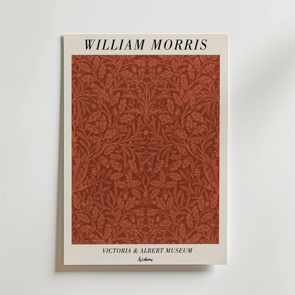 William Morris Victoria & – stilfullt konsttryck från Bozetto, tryckt på matt finpapper
