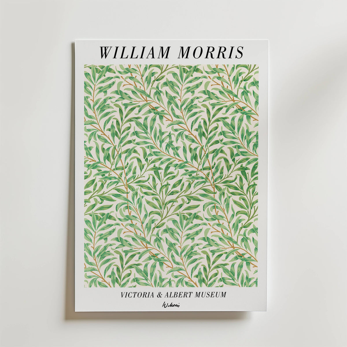 William Morris Victoria & – stilfullt konsttryck från Bozetto, tryckt på matt finpapper