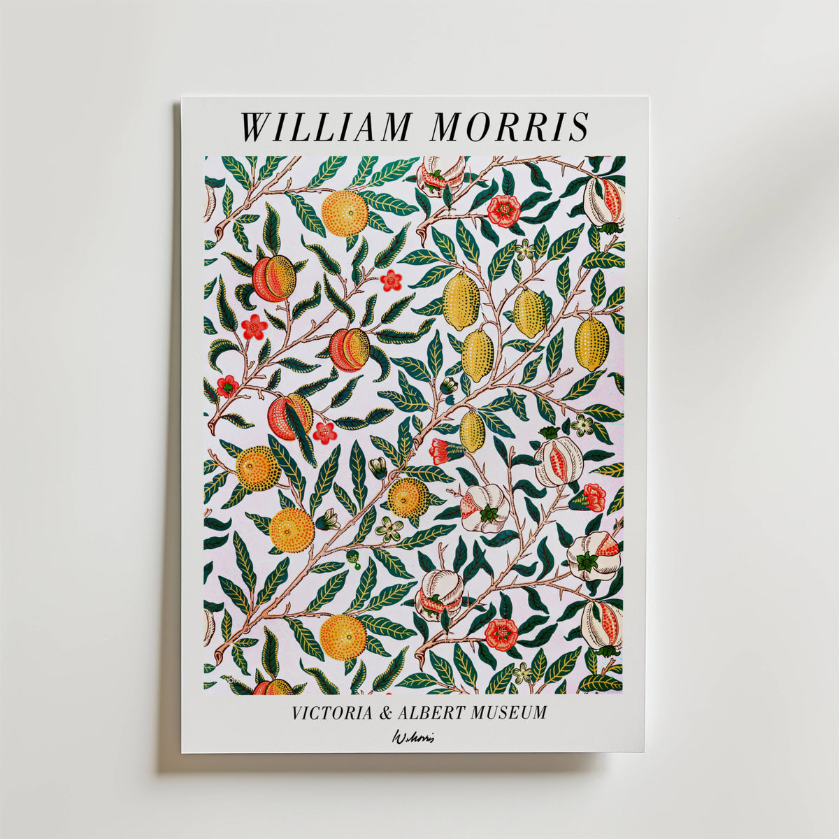 William Morris Victoria & – stilfullt konsttryck från Bozetto, tryckt på matt finpapper