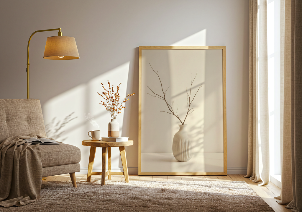 Minimalist Ceramic Vase – affisch med stilfullt motiv från Bozetto i hög kvalitet