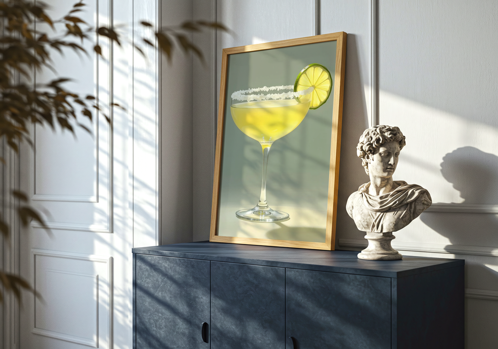 Golden Margarita Drink – affisch med stilfullt motiv från Bozetto i hög kvalitet