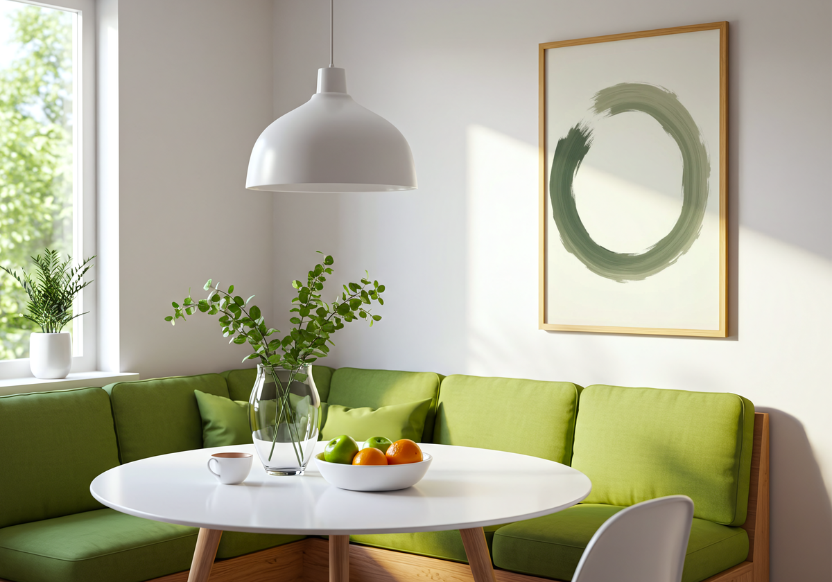Abstract Round Shape No.3 poster visad rakt fram – Bozetto affisch i hög tryckkvalitet