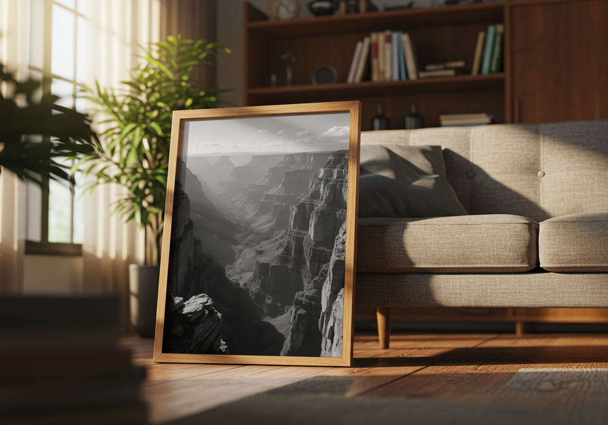 Grand Canyon Shadows poster visad rakt fram – Bozetto affisch i hög tryckkvalitet