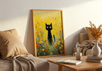 Golden Meadow Watcher poster visad rakt fram – Bozetto affisch i hög tryckkvalitet