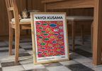 Yayoi Kusama Eyes Flying In – affisch med stilfullt motiv från Bozetto i hög kvalitet