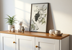 Vintage Grape And Floral – affisch med stilfullt motiv från Bozetto i hög kvalitet