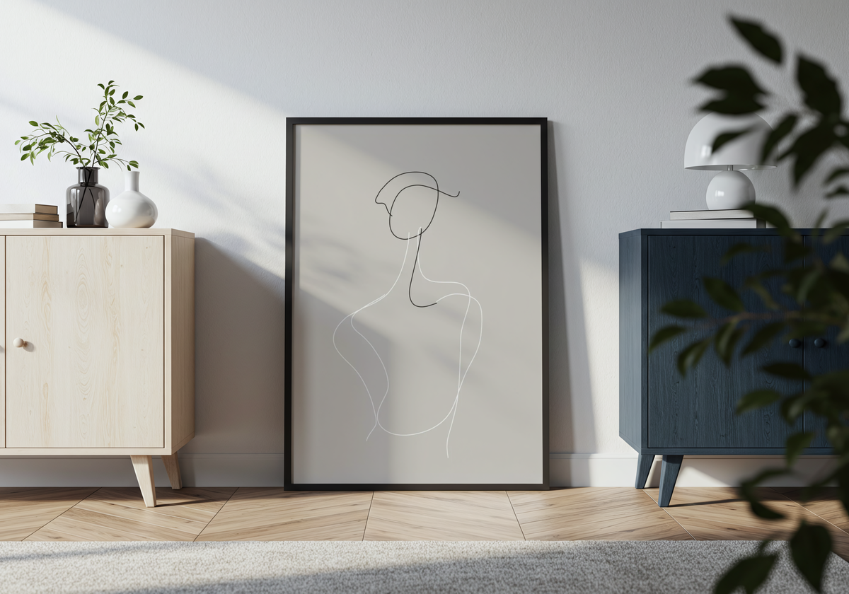 Elegant Contour poster visad rakt fram – Bozetto affisch i hög tryckkvalitet i hög tryckkvalitet